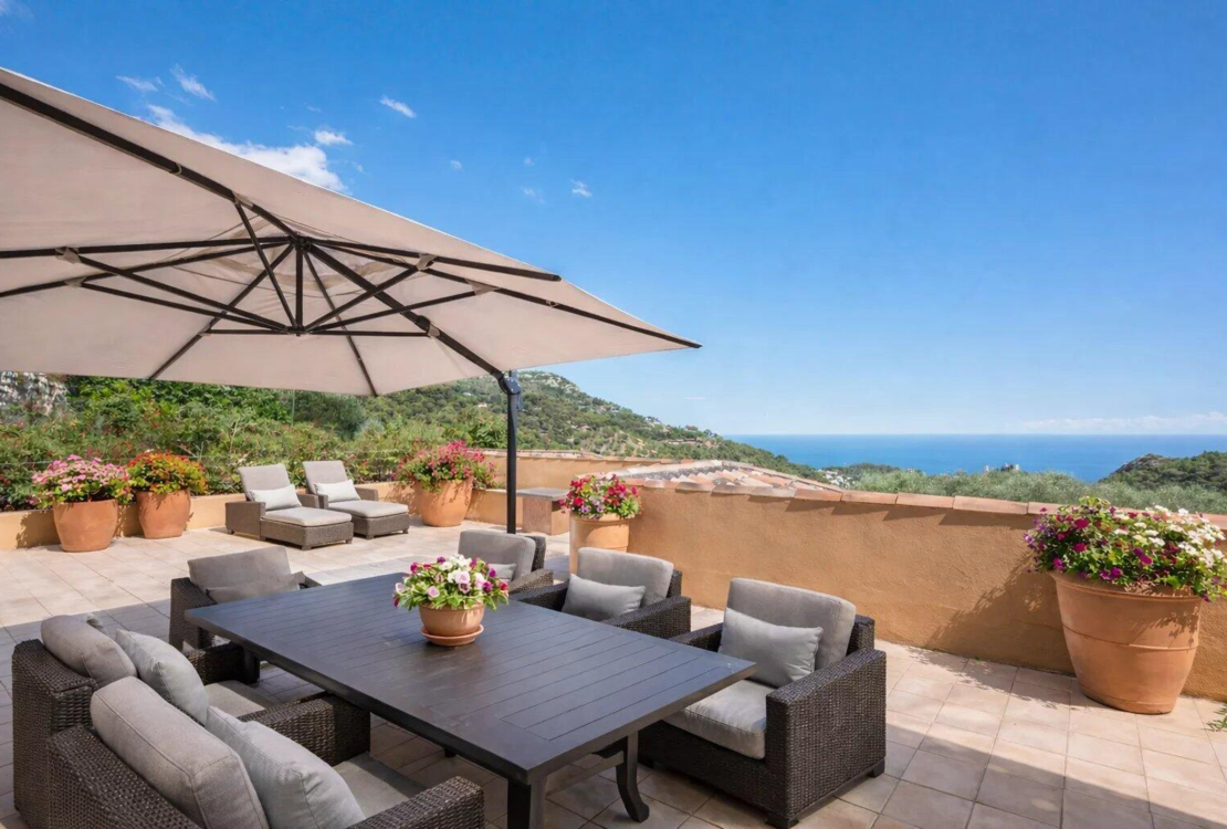 Außergewöhnliche Wohnung in Èze – Panoramablick auf das Meer und das Dorf