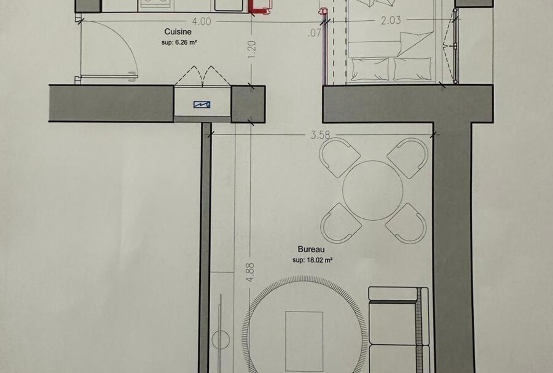 Monte-Carlo | Résidence Ambassador| Superbe 2 pièces rénové – Emplacement privilégié