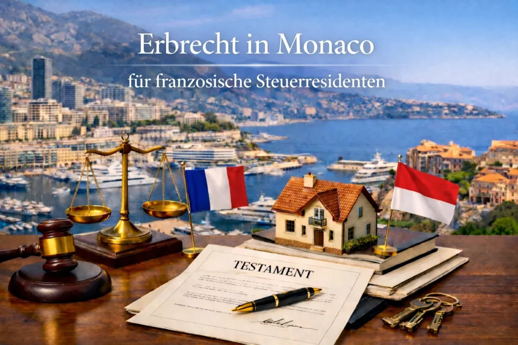 Illustration: Eine Immobilie in Monaco erben und in Frankreich wohnen